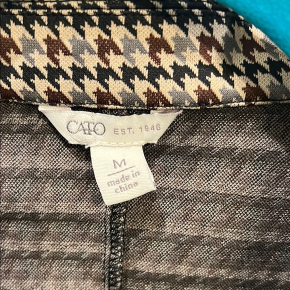 Cato Brown and Tan Blazer Classic Suit Jacket - Picture 2 of 3